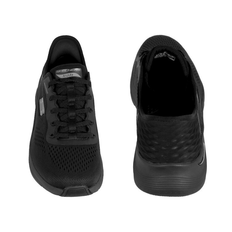 Skechers vandtæt slip - in damesneaker - Sort