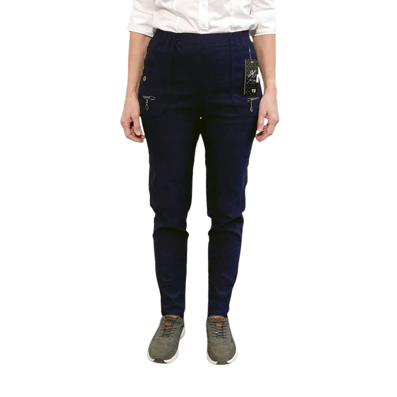 Damebukser med elastikkant - Navy