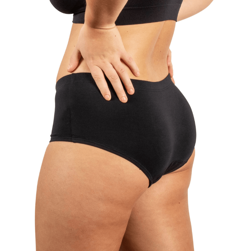 Inkontinens hipster/trusse - Sort