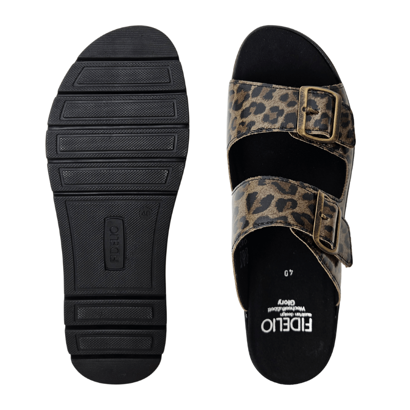 Fidelio dameslipper - Leopard - Seniorshop
