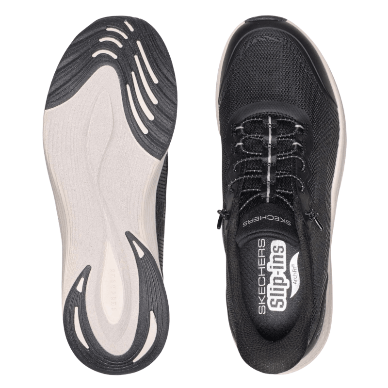Skechers slip-in damesneaker - Sort
