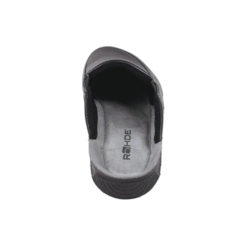 Rohde bred hjemmesko/slipper - Sort - Seniorshop