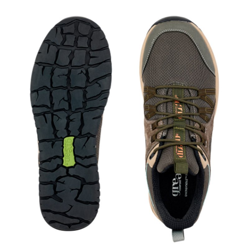 Green Comfort outdoor herresko - Varm grå - Seniorshop