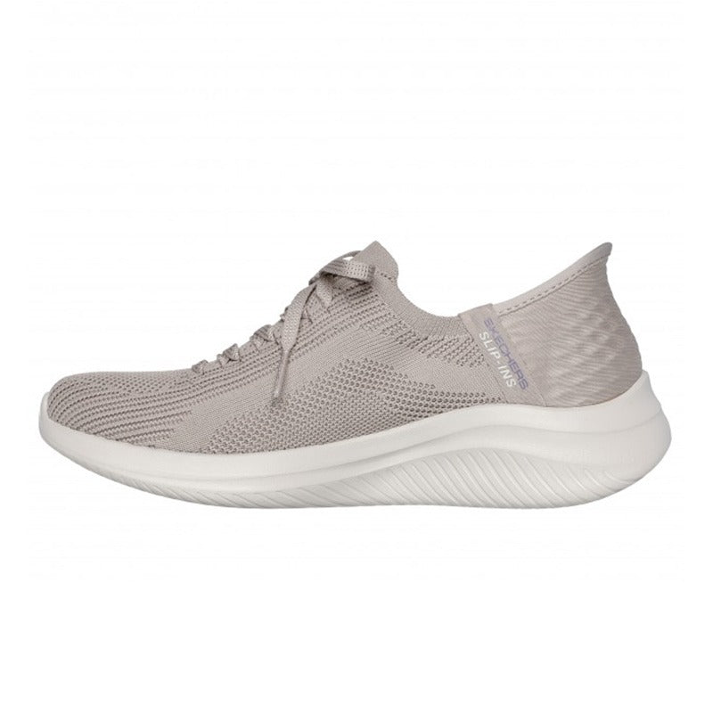 Skechers slip - in damesneaker - Beige - Seniorshop