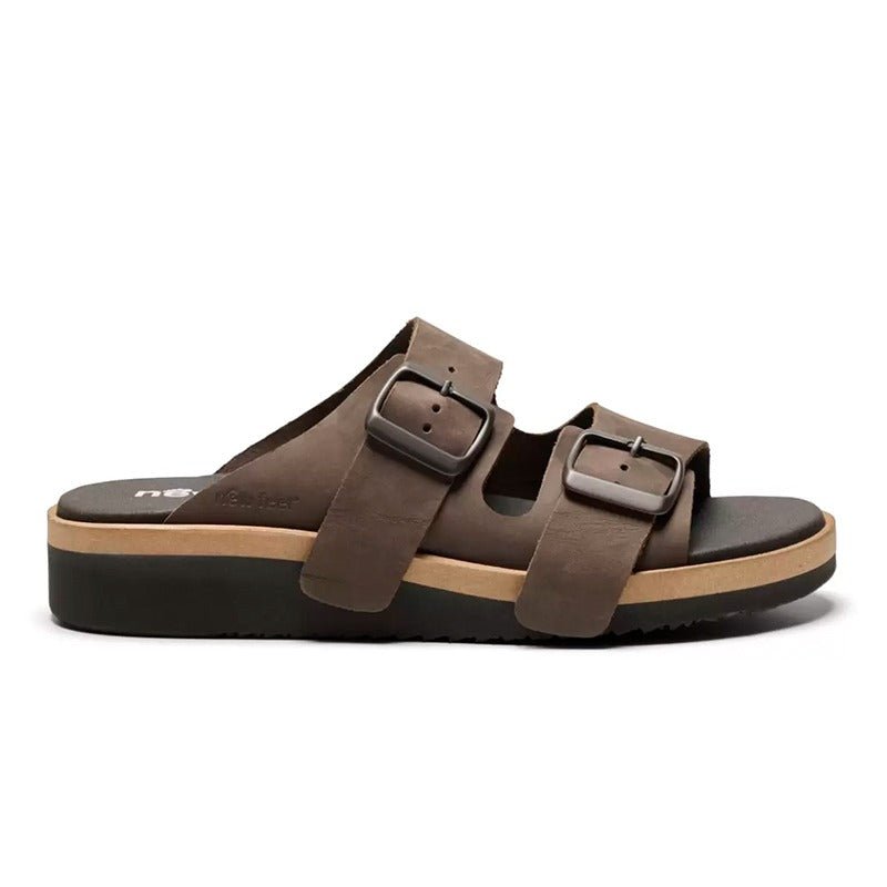 New Feet åben damesandal - Brun - Seniorshop