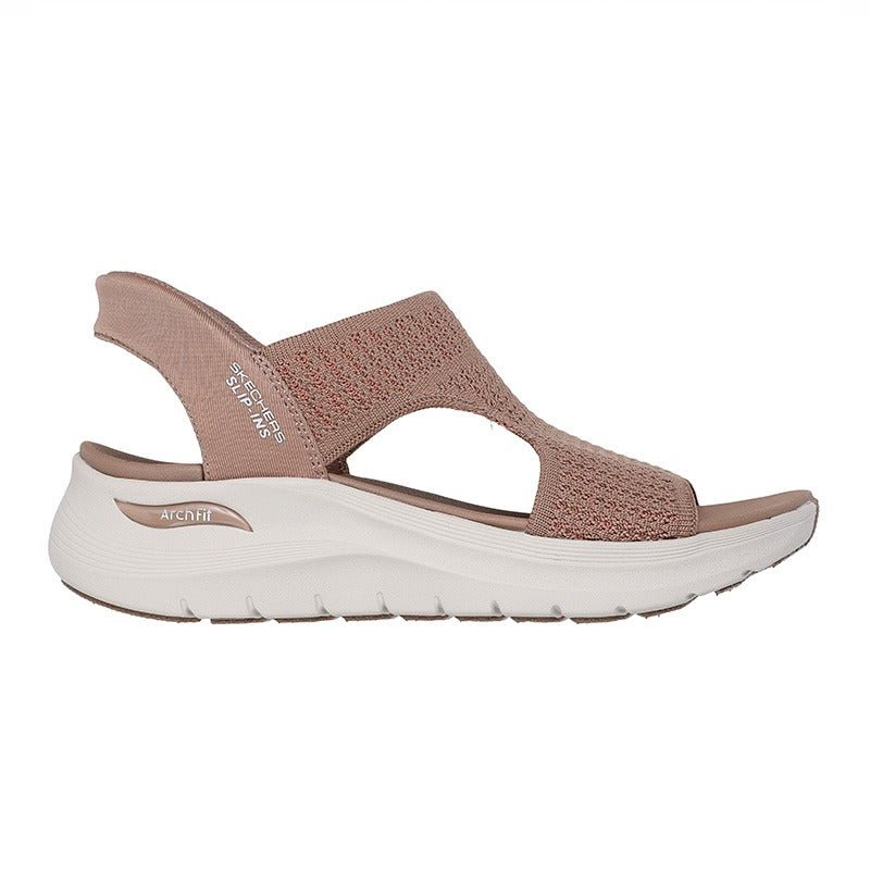 Skechers slip - in damesandal - Sand - Seniorshop