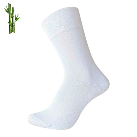 Bambus diabetesstrømper - Hvide - Seniorshop
