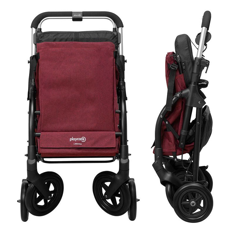 R05 indkøbsvogn med sæde - Bordeaux - Seniorshop