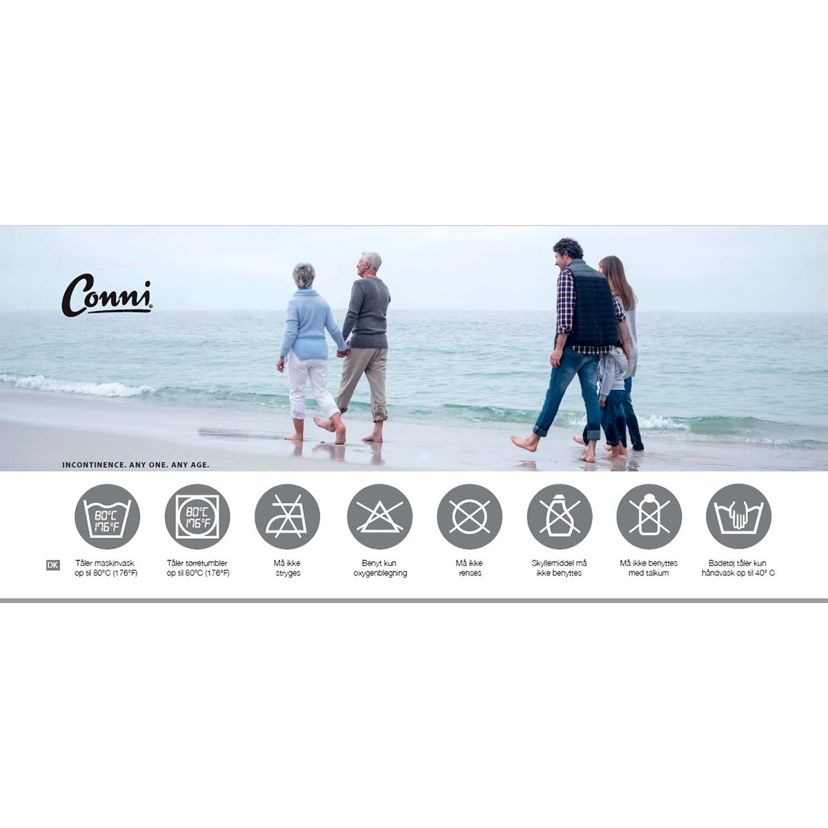 Inkontinens trusse med blonde - Beige - Seniorshop