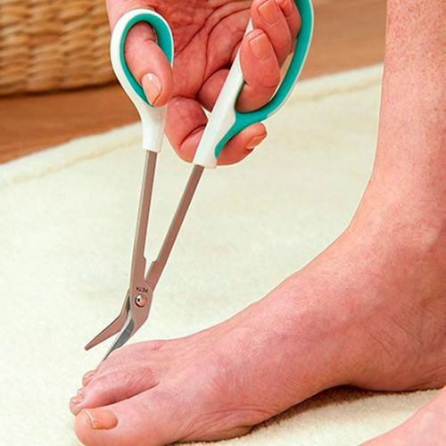 Tåneglesaks med langt skaft - Seniorshop