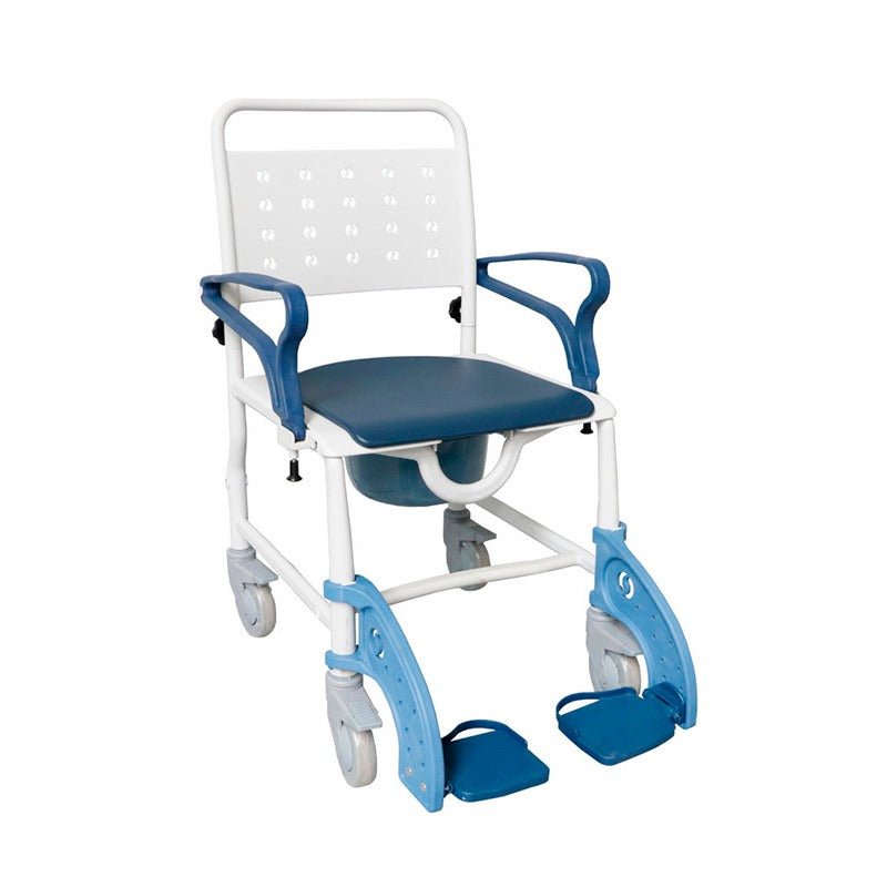 Badestol / Toiletstol med drivhjul - Seniorshop