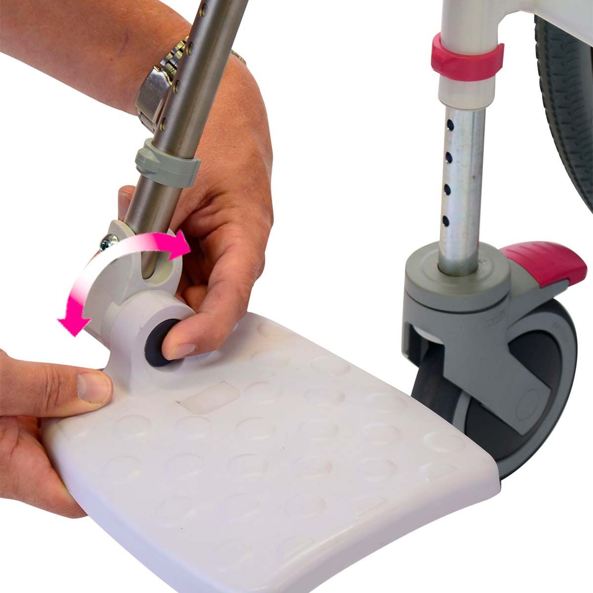 Let badestol / Toiletstol på hjul - Seniorshop