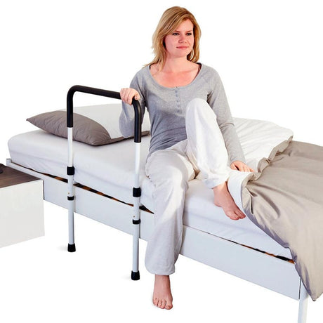 Sengehest med gulvstøtte - Hvid - Seniorshop