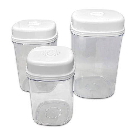 Opbevaringsbøtter til enhåndsbrug - 3 stk. - Seniorshop