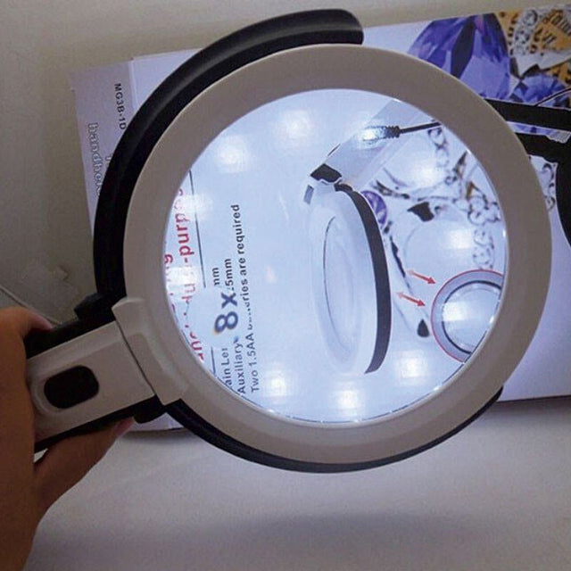 Bord - og håndlup - 2x/5x forstørrelse - Seniorshop