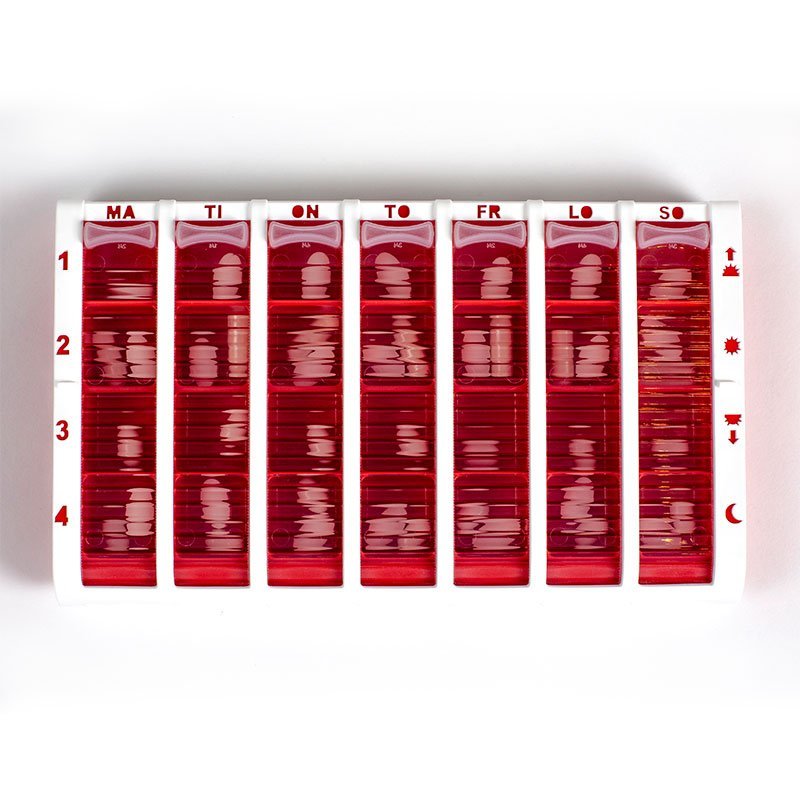 Doseringsæske - 7x4 rum - Seniorshop