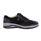 Fidelio Damen-Sneaker mit Stretch -Schwarz