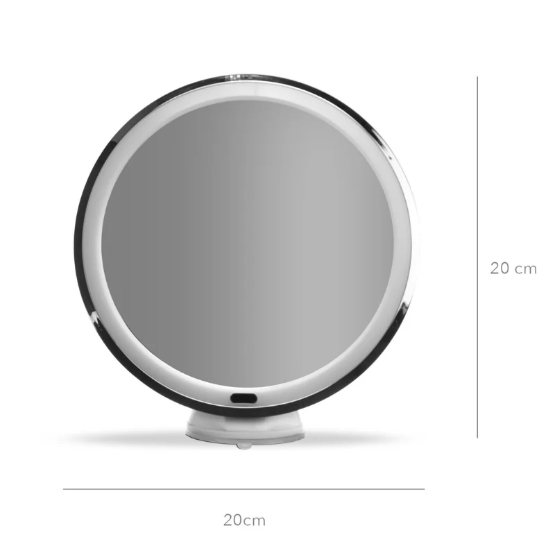 Makeup-Spiegel mit Licht Ø20 cm - 10x Vergrößerung