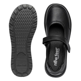 New Feet Ballerina mit Klettverschluss - Schwarz