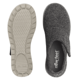 New Feet Damenhausschuh von oben mit Innensohle und rutschfester Außensohle mit Profil