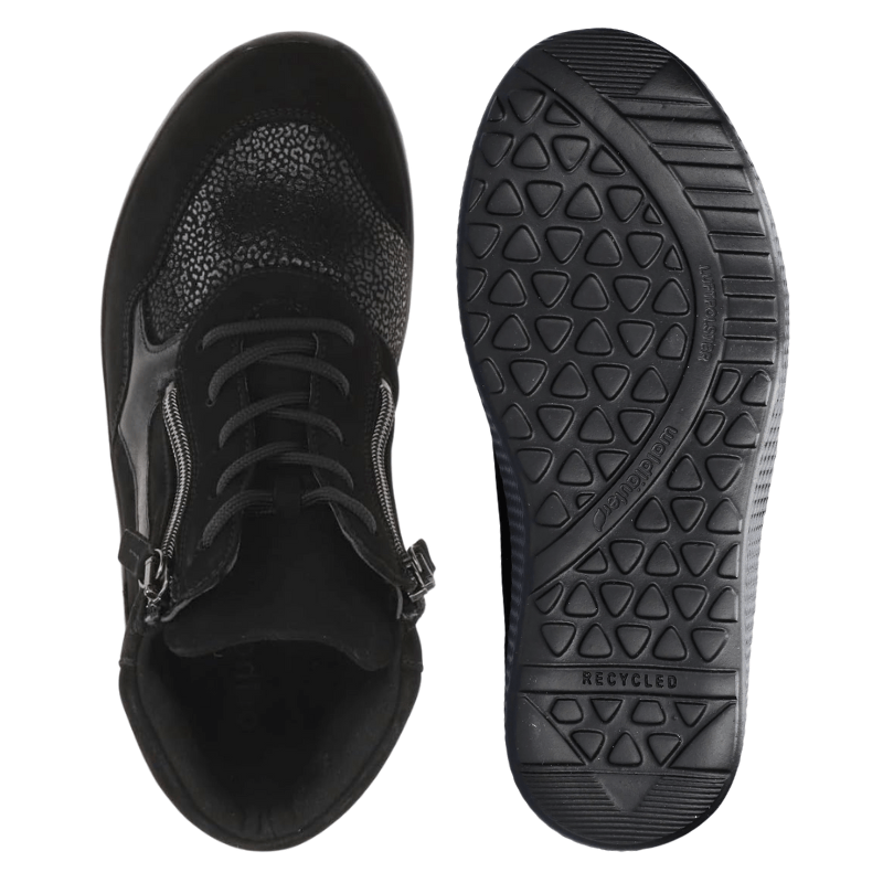 Waldläufer damestøvlet - Sort