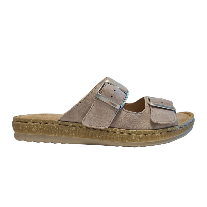 Relaxshoe Damen-Slipper – warmes Grau