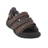 New Feet herresandal med hælkappe - Brun