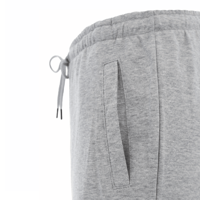 Knælange shorts med elastik - Grå