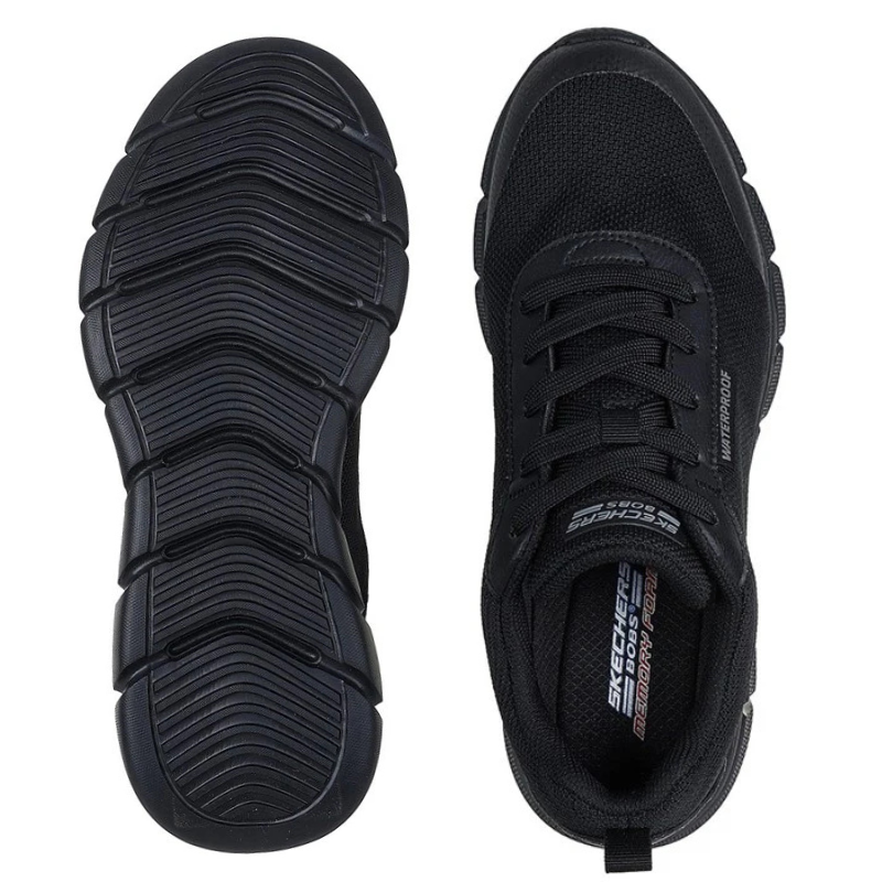 Skechers wasserdichter Herren-Sneaker - Schwarz