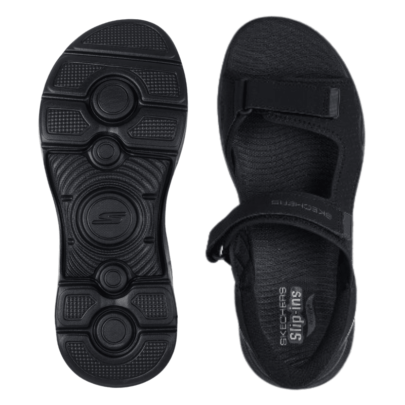 Skechers slip - in herresandal - Sort