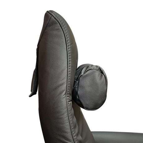 Himolla neck pillow, Support, Black leather