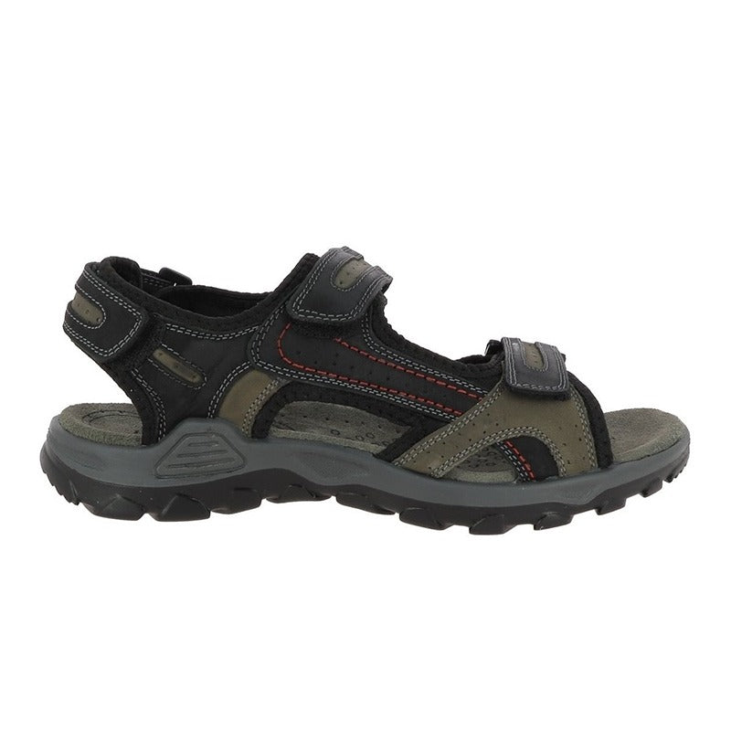 Flexible Men's Sandal, Black, Rohde