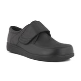 Men's Shoes, Black Leather, Green Comfort