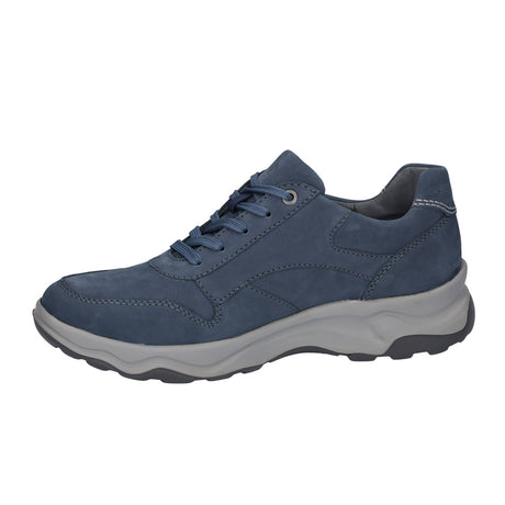 Men's sneaker with zipper, Blue, Waldläufer