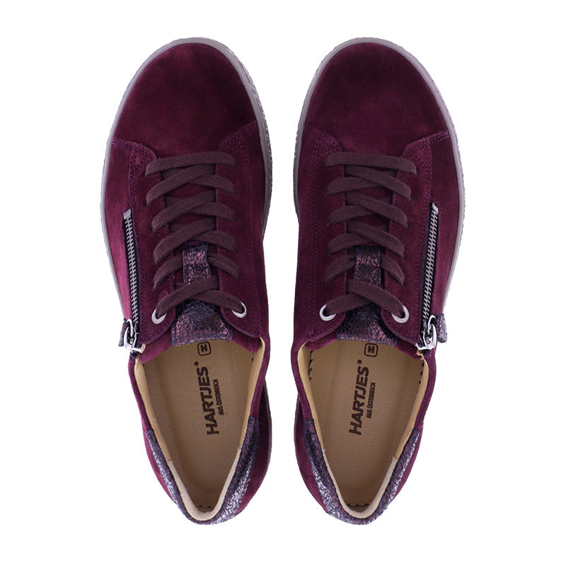 Sneaker with platform sole, Bordeaux, Hartjes