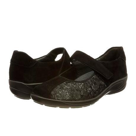 Ballerina with strap, Black, Semler