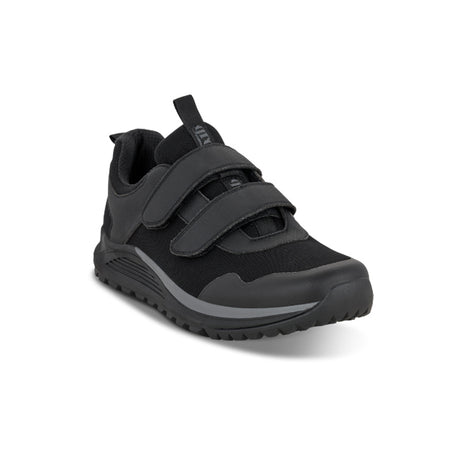Men's Shoes with Velcro, Black, Green Comfort