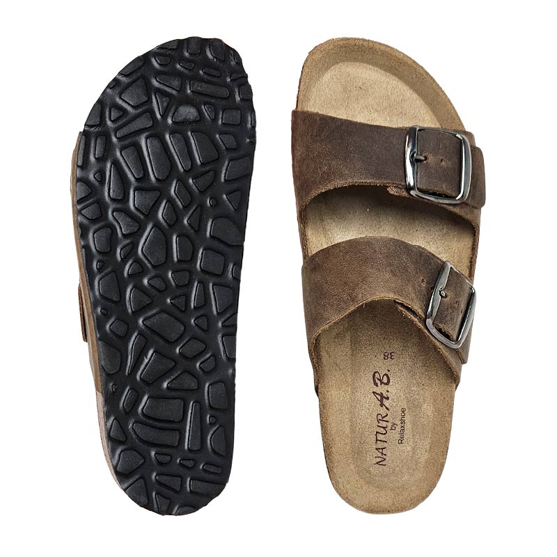 Women's Slipper, Brown, Relaxshoe