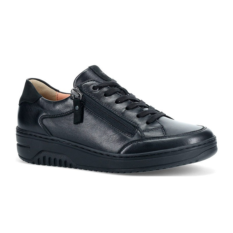 Light Women's Shoe, Black Leather, Hartjes