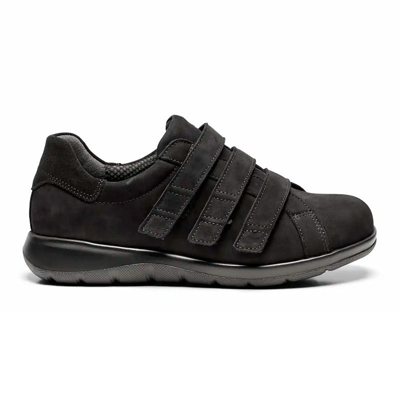 Women's shoe, Black nubuck, New Feet