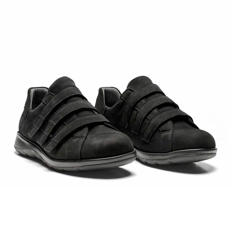 Women's shoe, Black nubuck, New Feet