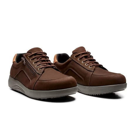 Wide men's shoes, Brown, New Feet