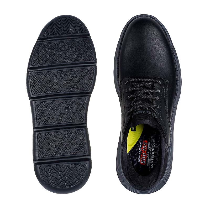 Stylish Slip-In Men's Shoe, Black, Skechers