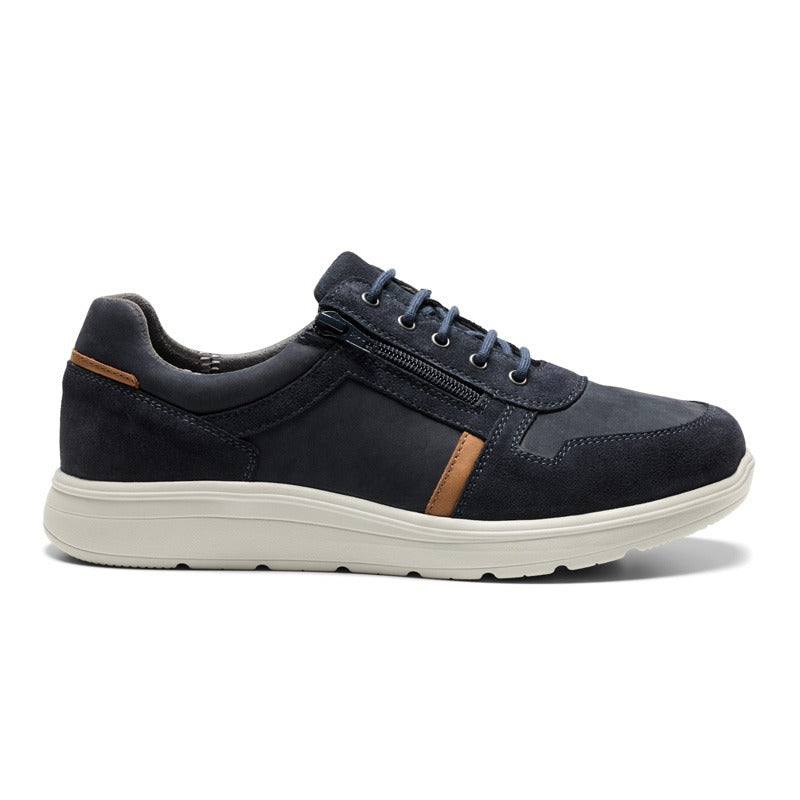 Herrenschuh, Blau/Braun, New Feet