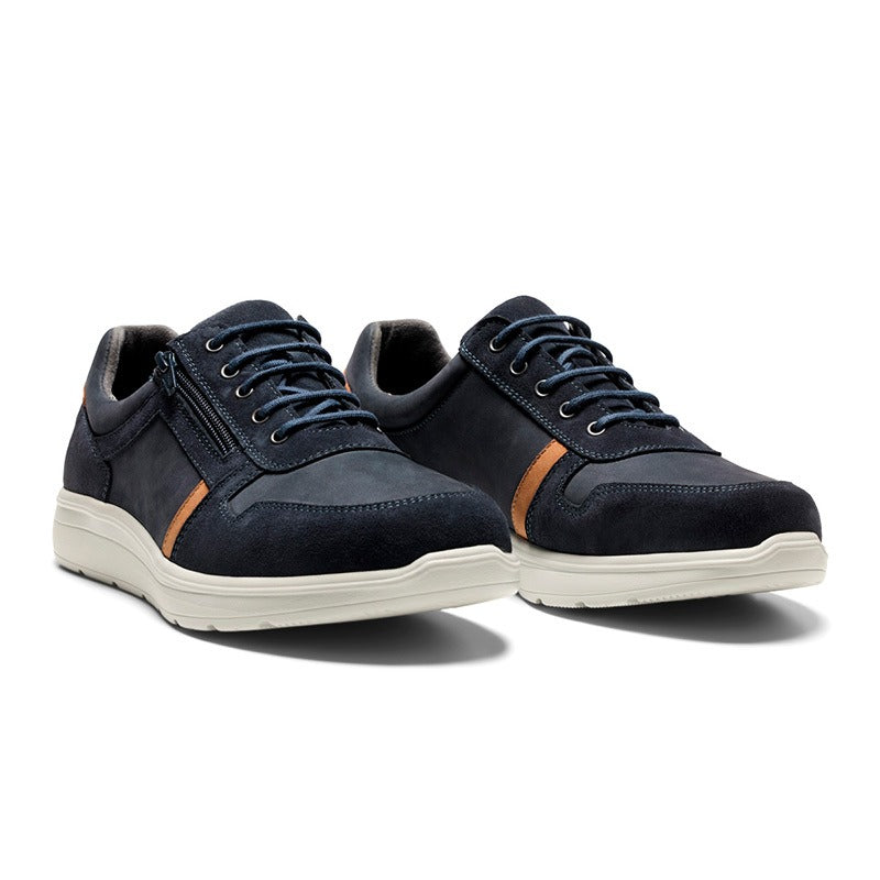 Herrenschuh, Blau/Braun, New Feet