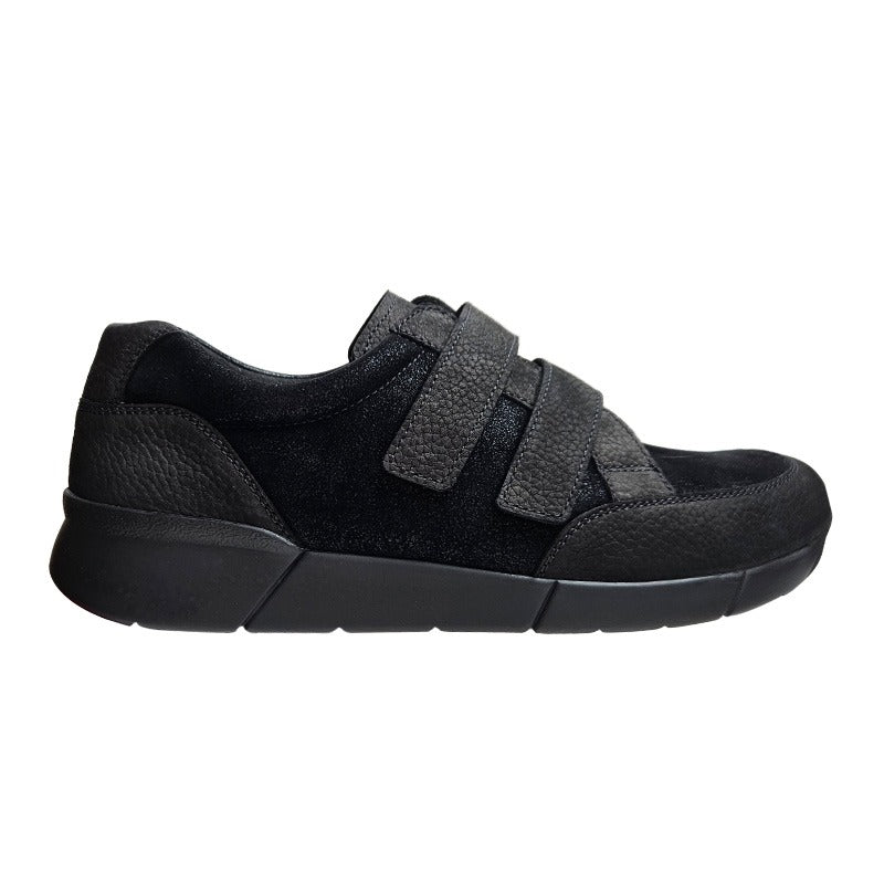 Men's Shoes with Velcro, Black, Berkemann