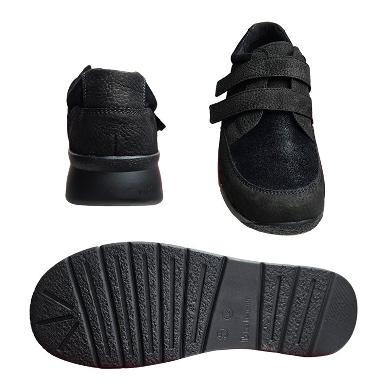Men's Shoes with Velcro, Black, Berkemann