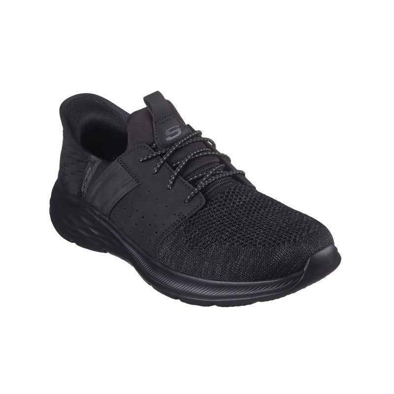 Light slip-in men's shoe, Black, Skechers