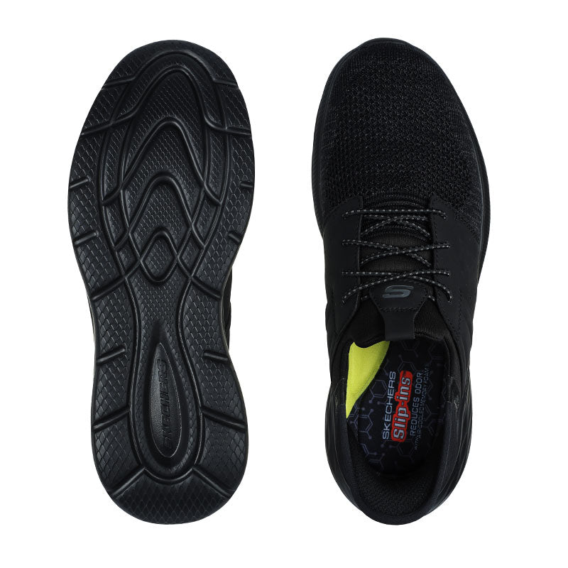 Light slip-in men's shoe, Black, Skechers