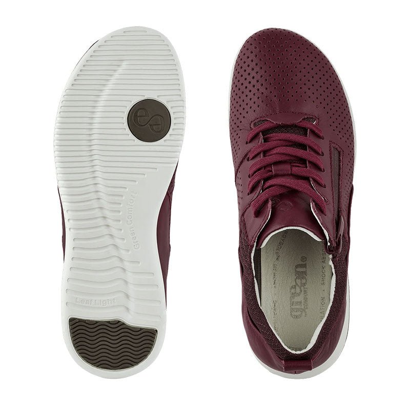 Green Comfort damesneaker - Bordeaux - Seniorshop